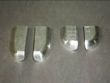 鋁制件去氧化皮、啞光處理前后